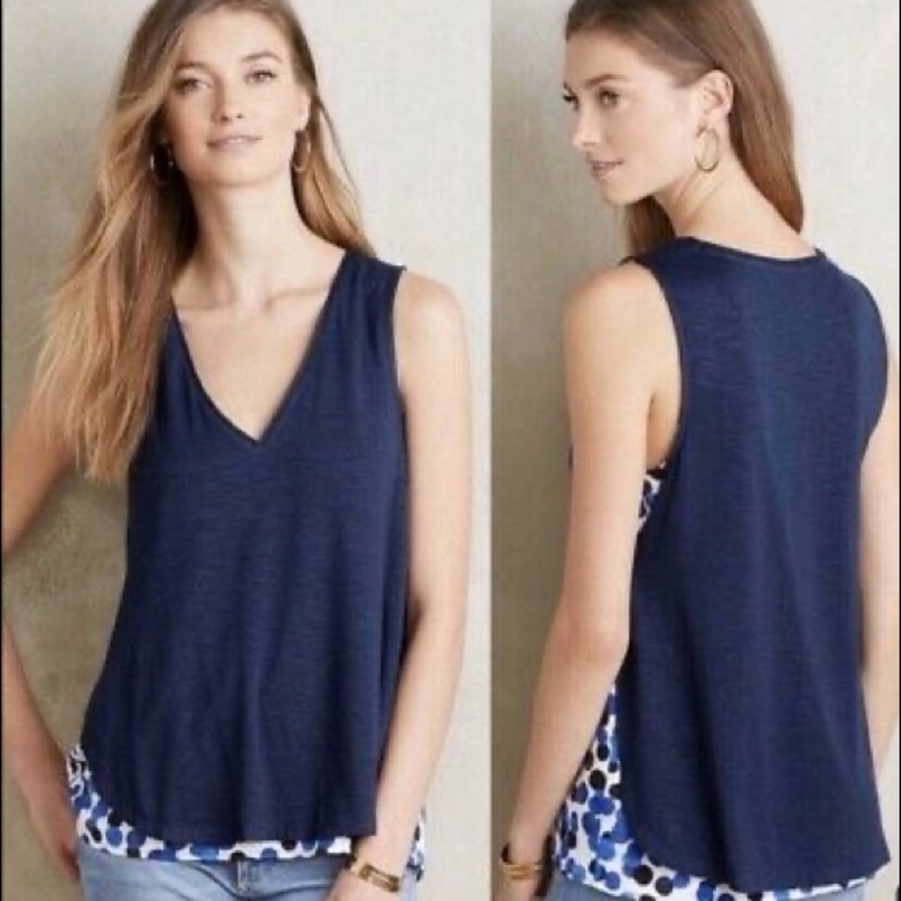 Anthropologie {Deletta} Weekdays Layered Tank sz L